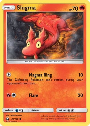 Slugma (023/168) - SCS  - Common - Reverse Holofoil