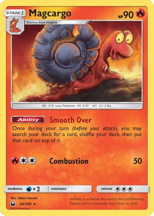Magcargo (024/168) - SCS  - Rare - Reverse Holofoil