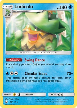 Ludicolo (038/168) - SCS  - Holo Rare - Reverse Holofoil