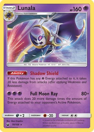 Lunala (070) - SCS  - Holo Rare - Holofoil