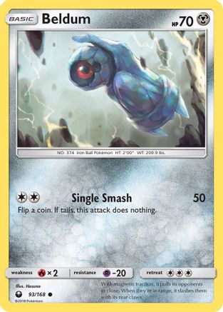 Beldum (93) (093) - SCS  - Common - Reverse Holofoil