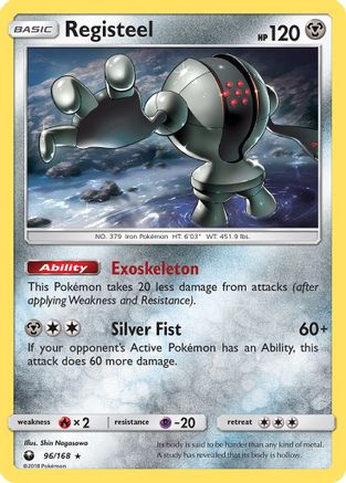 Registeel (096/168) - SCS  - Rare - Reverse Holofoil