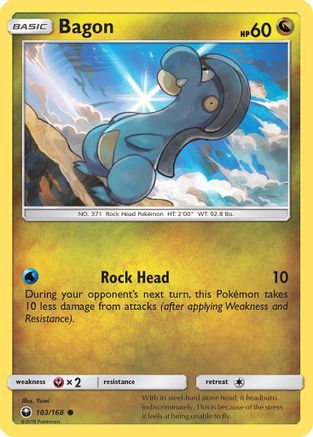 Bagon (103) (103/168) - SCS  - Common - Reverse Holofoil