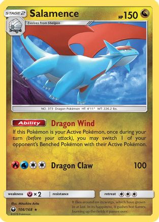Salamence (106/168) - SCS  - Holo Rare - Holofoil