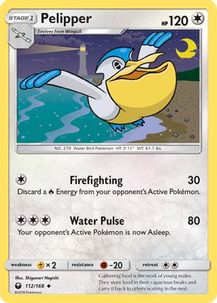 Pelipper (112) - SCS  - Uncommon - Reverse Holofoil