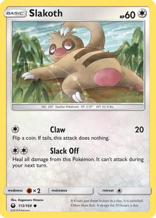 Slakoth (113) - SCS  - Common - Reverse Holofoil