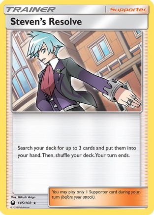 Steven's Resolve (145/168) - SCS  - Holo Rare - Holofoil