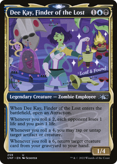 Dee Kay, Finder of the Lost (UNF-259) - uncommon: (Showcase) - Foil