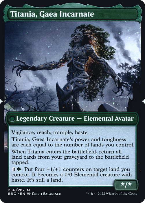 Titania, Gaea Incarnate (PBRO-256BS) - mythic - Foil