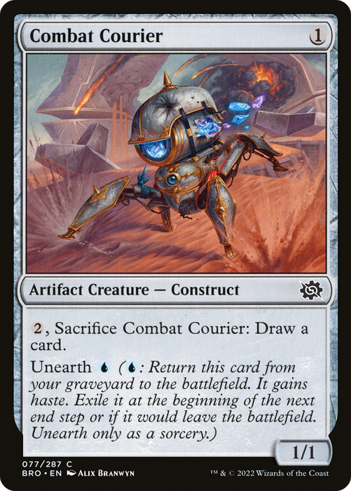 Combat Courier (BRO-077) - common - Foil