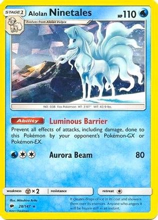 Alolan Ninetales (028/147) - DE  - Holo Rare - Holofoil