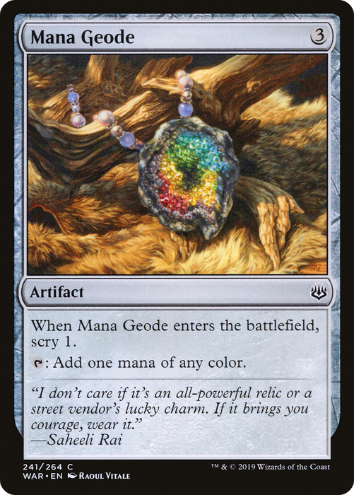 Mana Geode (WAR-241) - common - Foil