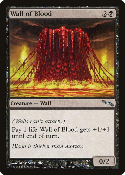 Wall of Blood (MRD-082) - uncommon - Foil