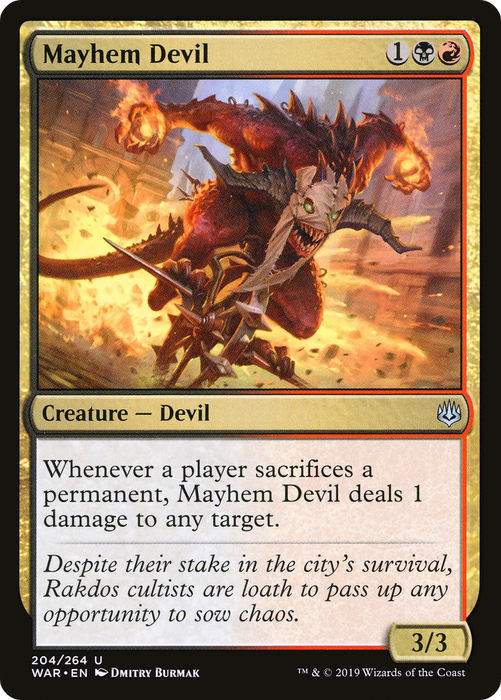 Mayhem Devil (WAR-204) - uncommon - Foil
