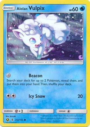 Alolan Vulpix (21a/145) - AAP  - Promo - Holofoil