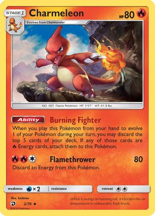 Charmeleon (002/70) - DM  - Uncommon