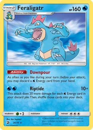 Feraligatr (024/70) - DM  - Holo Rare - Reverse Holofoil