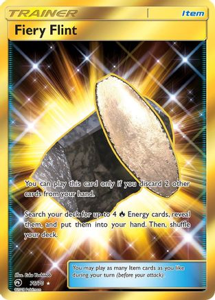 Fiery Flint (Secret) (076) - DM  - Secret Rare - Holofoil