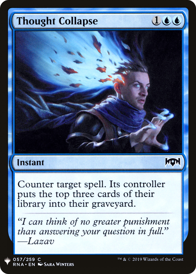 Thought Collapse (LIST-RNA-57) - common