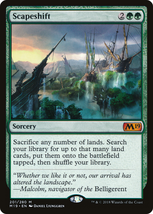Scapeshift (M19-201) - mythic - Foil