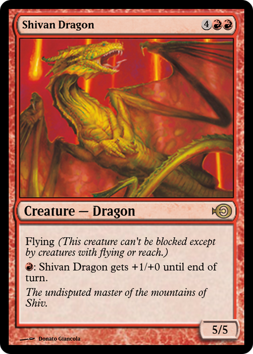 Shivan Dragon (PRM-36232) - rare - Foil