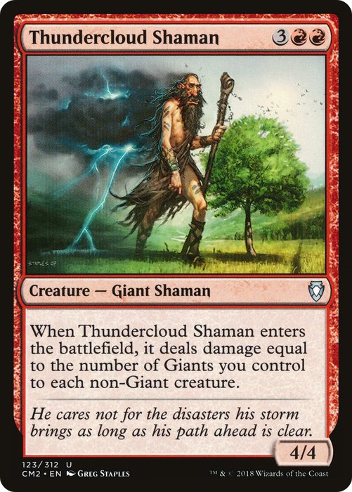 Thundercloud Shaman (CM2-123) - uncommon