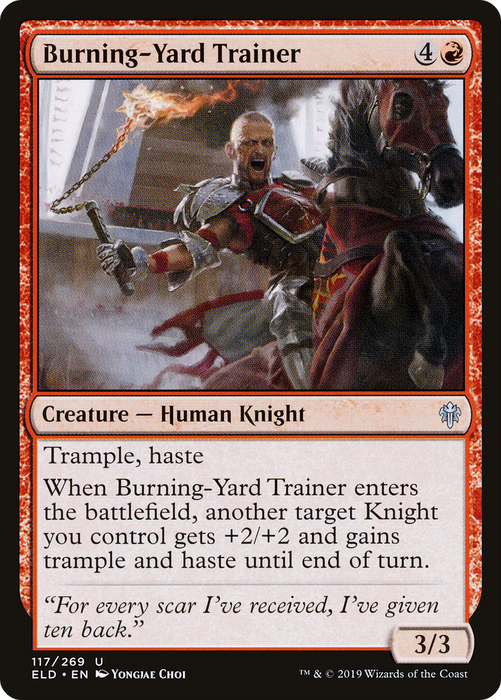 Burning-Yard Trainer (ELD-117) - uncommon - Foil