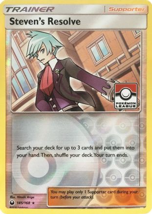 Steven's Resolve (145/168) - LCC  - Promo - Reverse Holofoil