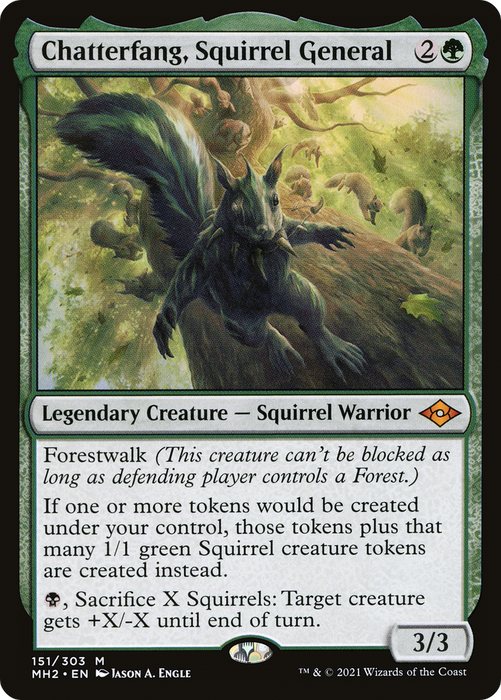 Chatterfang, Squirrel General (MH2-151) - mythic - Foil