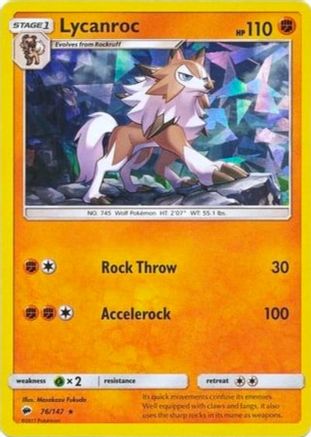 Lycanroc (076/147) - DE  - Holo Rare - Holofoil