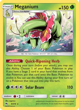 Meganium (008/214) - SLT  - Holo Rare - Holofoil