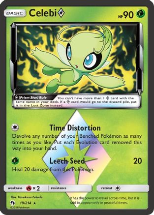 Celebi Prism Star (019/214) - SLT  - Prism Rare - Holofoil