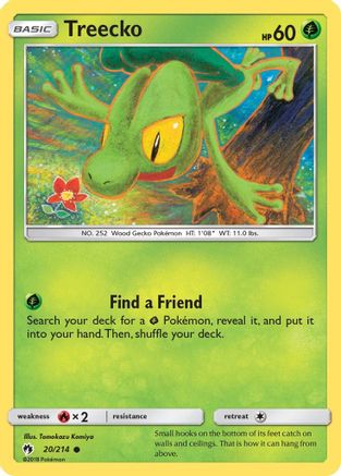 Treecko (020/214) - SLT  - Common - Reverse Holofoil