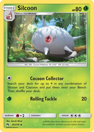 Silcoon (025) - SLT  - Uncommon - Reverse Holofoil