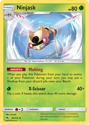 Ninjask (030/214) - SLT  - Uncommon - Reverse Holofoil