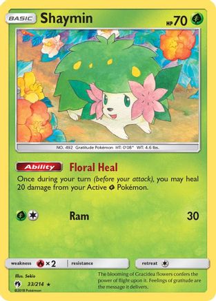 Shaymin (033/214) - SLT  - Holo Rare - Reverse Holofoil