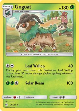 Gogoat (036) - SLT  - Uncommon - Reverse Holofoil