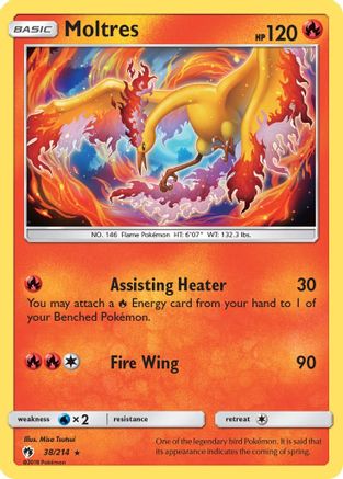 Moltres (038/214) - SLT  - Rare - Reverse Holofoil