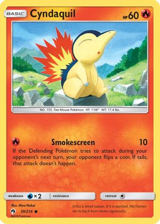 Cyndaquil (39) (039/214) - SLT  - Common - Reverse Holofoil