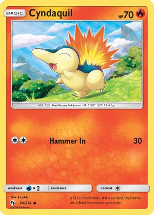 Cyndaquil (40) (040/214) - SLT  - Common - Reverse Holofoil