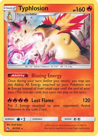 Typhlosion (042/214) - SLT  - Holo Rare - Holofoil