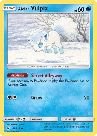 Alolan Vulpix (053/214) - SLT  - Common