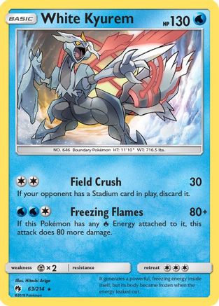 White Kyurem (063/214) - SLT  - Holo Rare - Reverse Holofoil