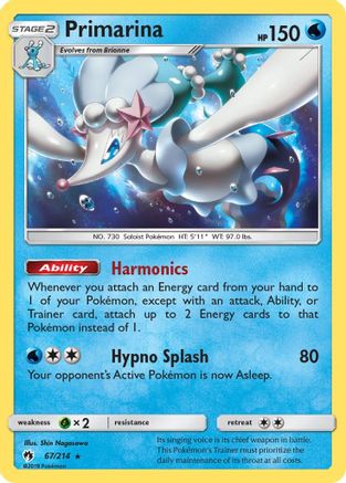 Primarina (067/214) - SLT  - Rare