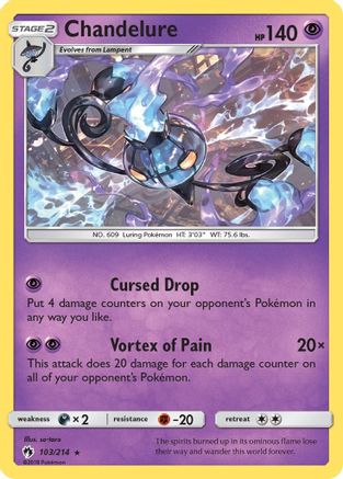 Chandelure (103/214) - SLT  - Holo Rare - Holofoil