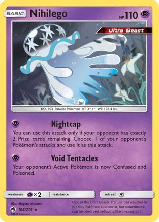 Nihilego (106/214) - SLT  - Holo Rare - Reverse Holofoil
