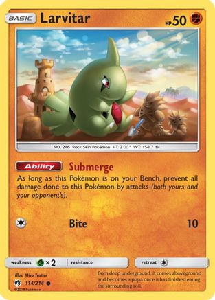Larvitar (114) (114/214) - SLT  - Common