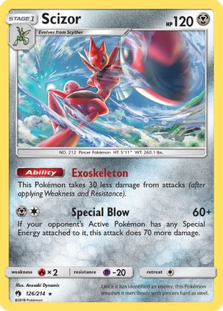 Scizor (126/214) - SLT  - Holo Rare - Reverse Holofoil