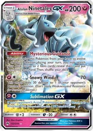 Alolan Ninetales GX (132/214) - SLT  - Ultra Rare - Holofoil