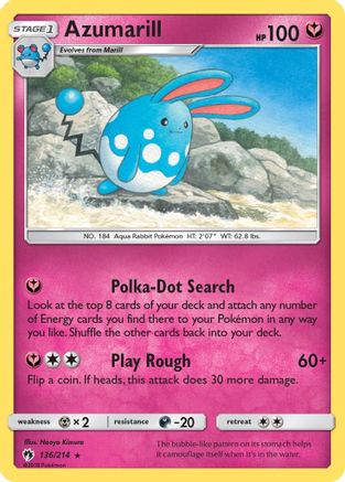 Azumarill (136) - SLT  - Rare - Reverse Holofoil